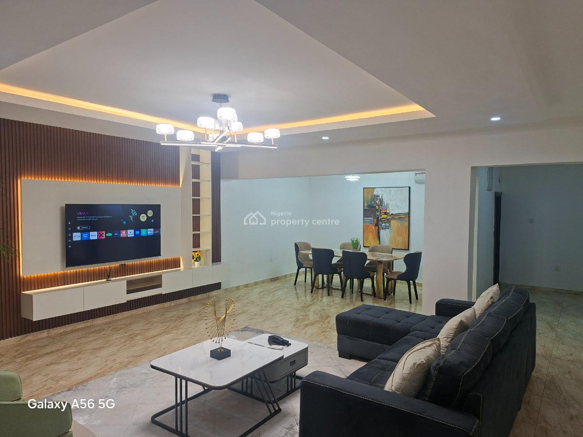 Fully Furnished and Serviced 3 Bedrooms Flat, Near Shoprite, Jabi, Abuja, Flat / Apartment for Rent