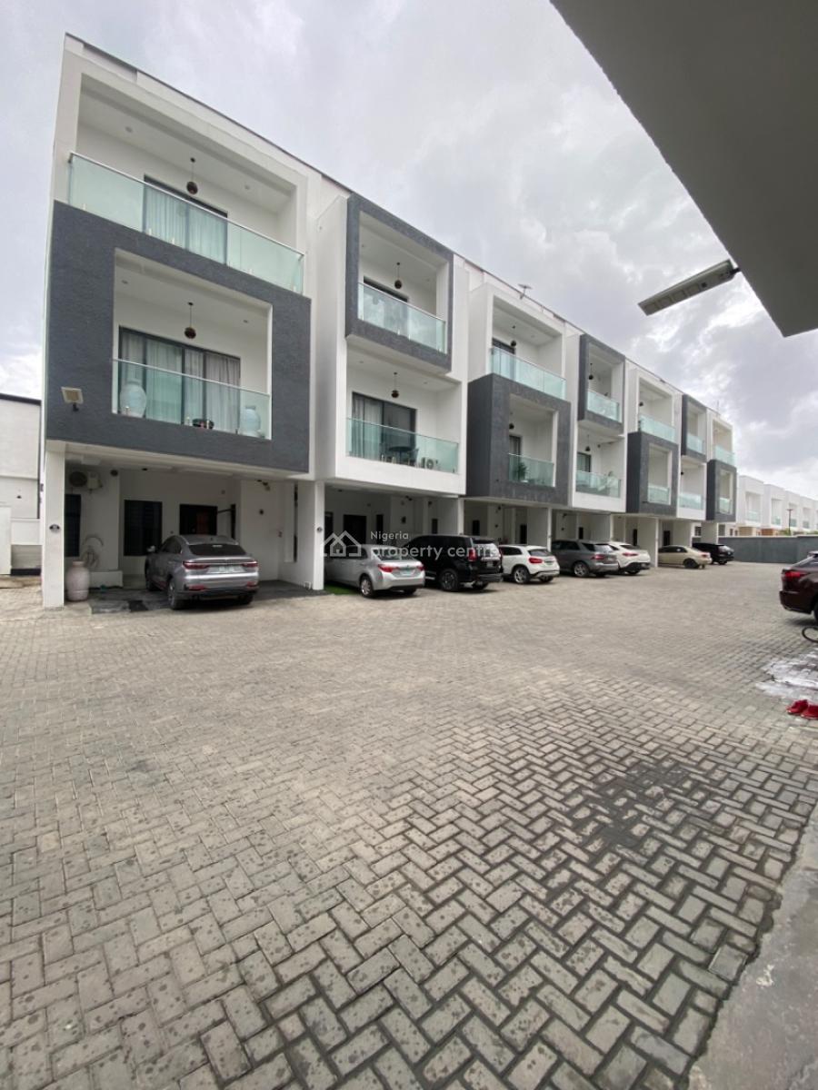 Serviced 4 Bedrooms Terrace Duplex-corner Piece, Orchid, Lekki Phase 2, Lekki, Lagos, Terraced Duplex for Rent