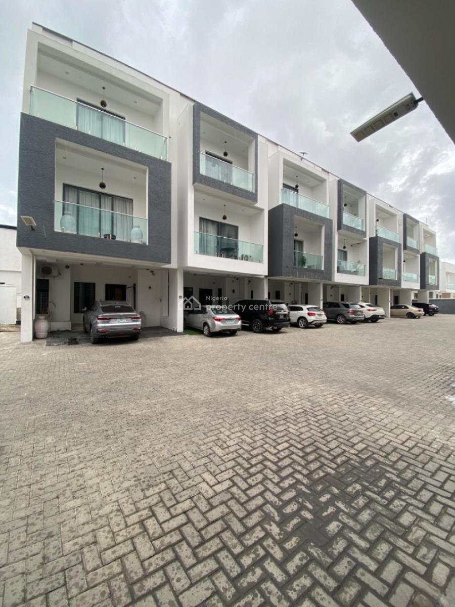 Serviced 4 Bedrooms Terrace Duplex-corner Piece, Orchid, Lekki Phase 2, Lekki, Lagos, Terraced Duplex for Rent