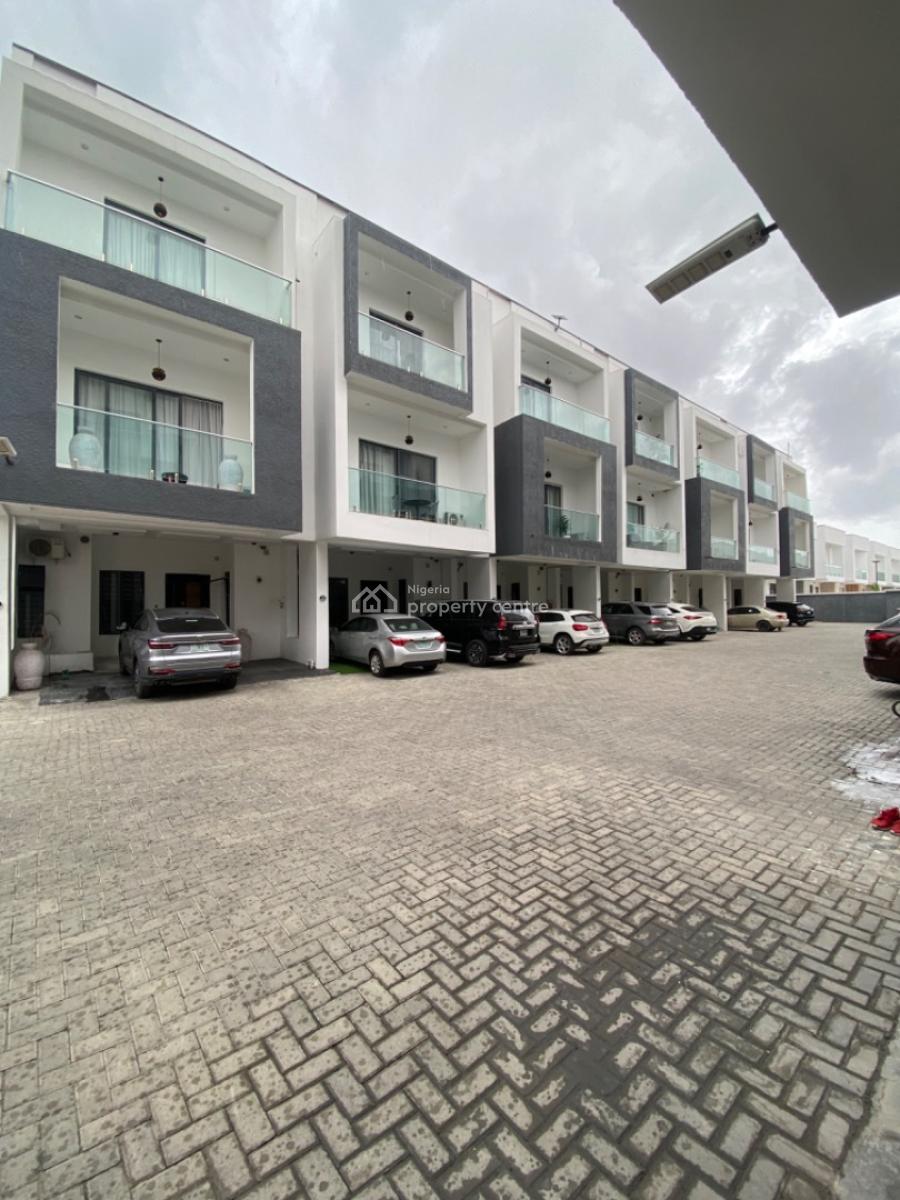 Serviced 4 Bedrooms Terrace Duplex-corner Piece, Orchid, Lekki Phase 2, Lekki, Lagos, Terraced Duplex for Rent