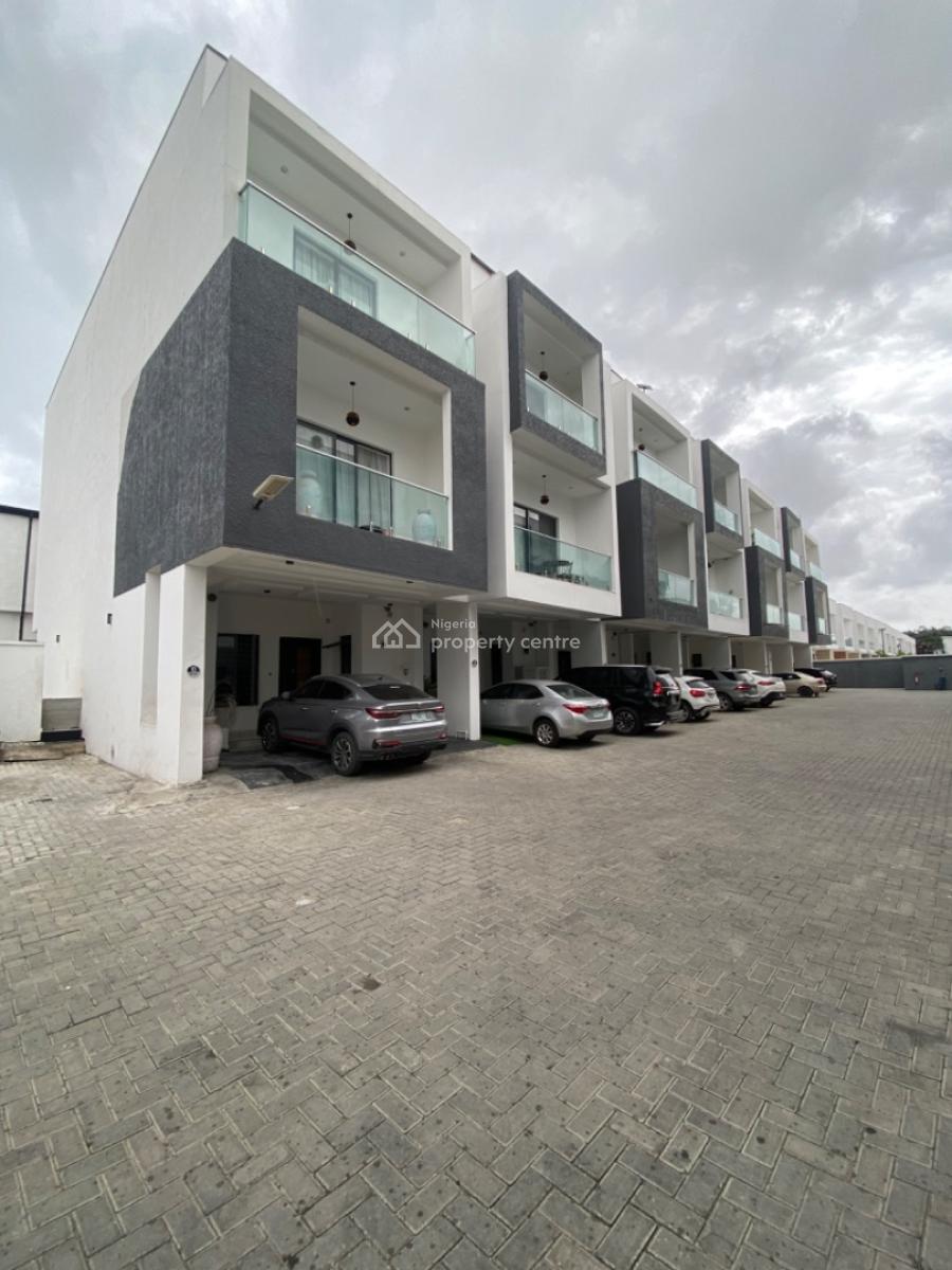 Serviced 4 Bedrooms Terrace Duplex-corner Piece, Orchid, Lekki Phase 2, Lekki, Lagos, Terraced Duplex for Rent