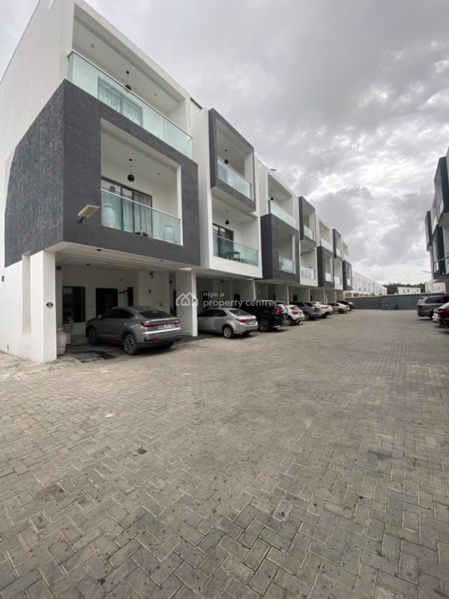 Serviced 4 Bedrooms Terrace Duplex-corner Piece, Orchid, Lekki Phase 2, Lekki, Lagos, Terraced Duplex for Rent