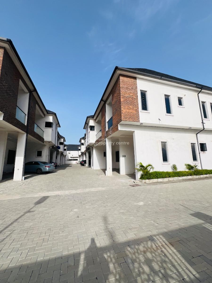 Brand New 4 Bedroom Terrace Duplex in a Serviced and Secured Estate, Orchid Road, Off Second Lekki Toll Gate, Igbo Efon, Lekki, Lagos, Terraced Duplex for Sale