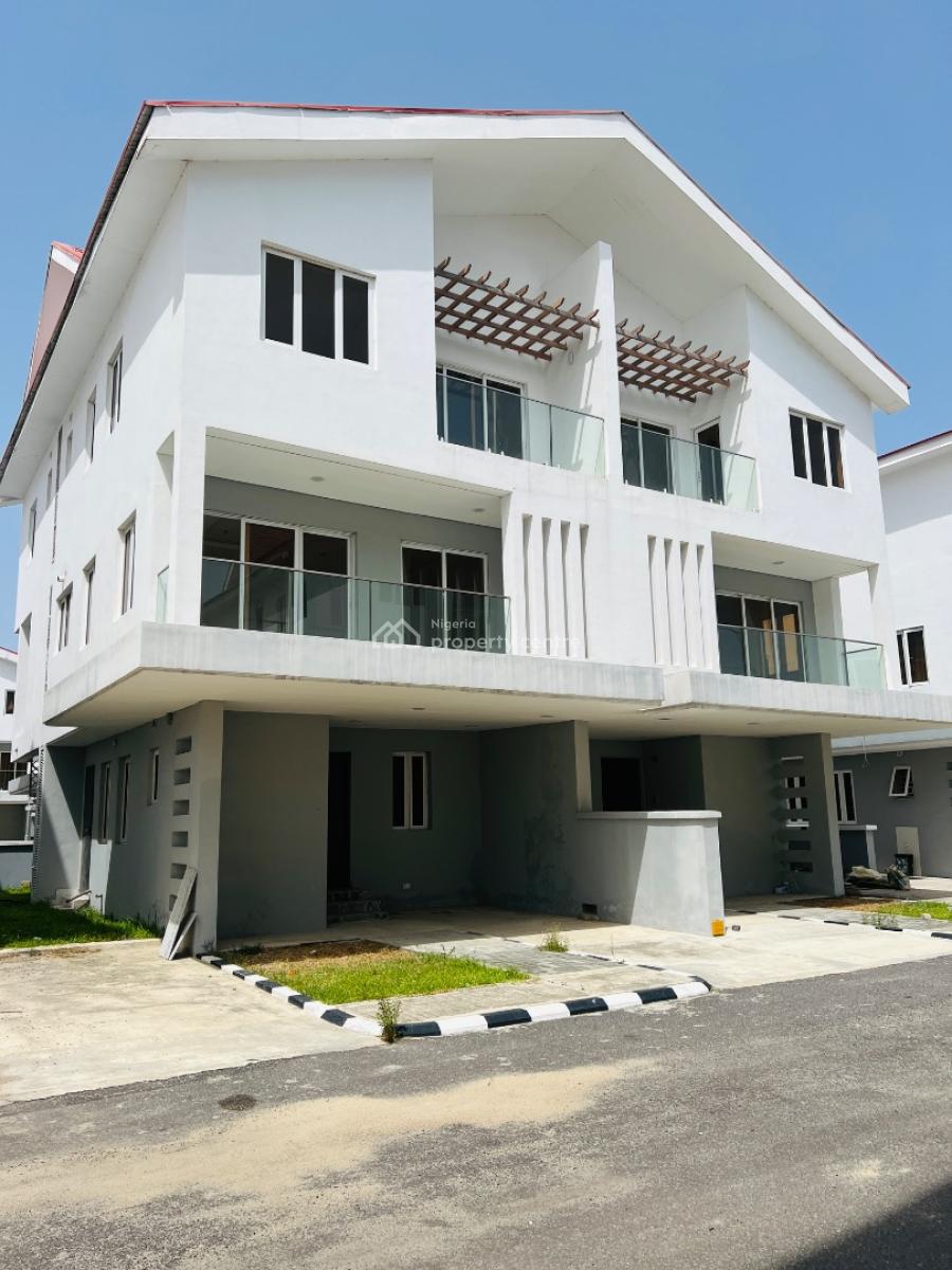 4 Bedroom Semi Detached Duplex in a Beautiful Estate with 24hrs Light, Twin Lake Estate, Chevron, Igbo Efon, Lekki, Lagos, Semi-detached Duplex for Rent