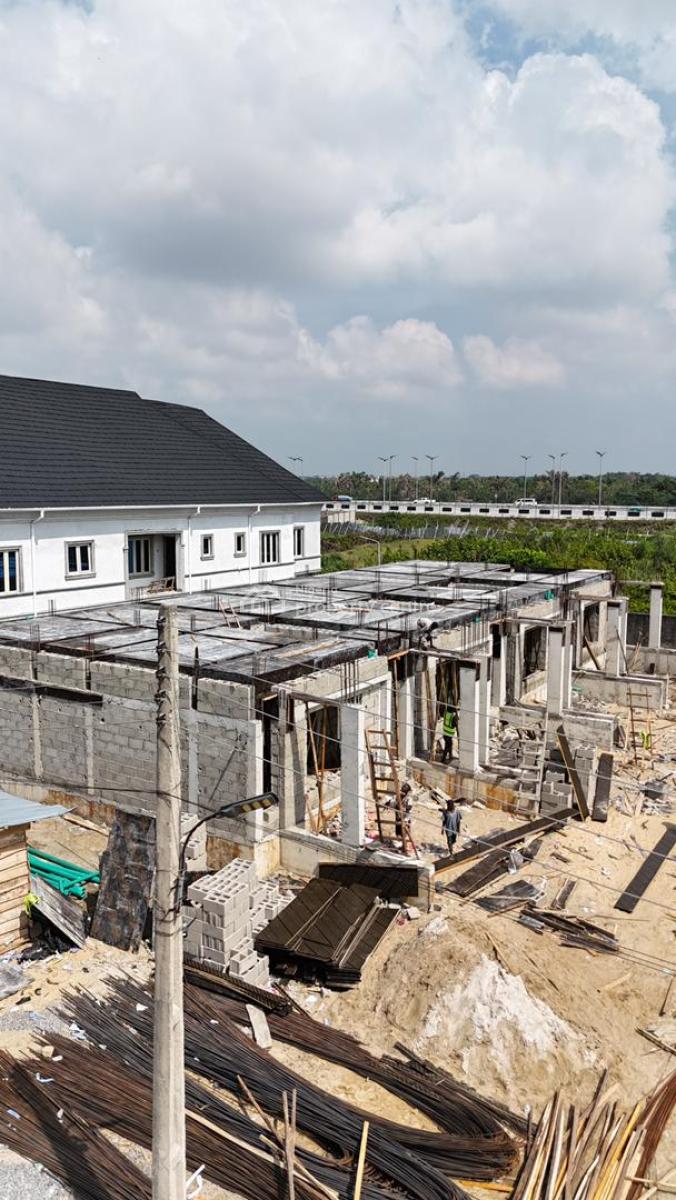 Lagos to Coastal Luxury Living: 3-bedroom Terrace + Studio Apartment, Atican Beach Resort Estate, Facing The Lagos to Calabar Coastal Road, Okun-ajah, Ajah, Lagos, Terraced Duplex for Sale