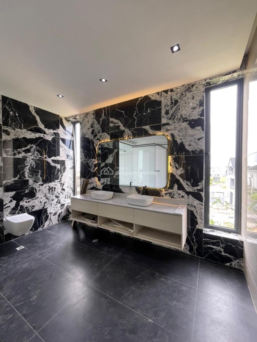 Contemporary 5-bedroom Semi-detached Duplex with Bq, Cinema, Gym & Pool, Ikate, Lekki, Lagos, Detached Duplex for Sale