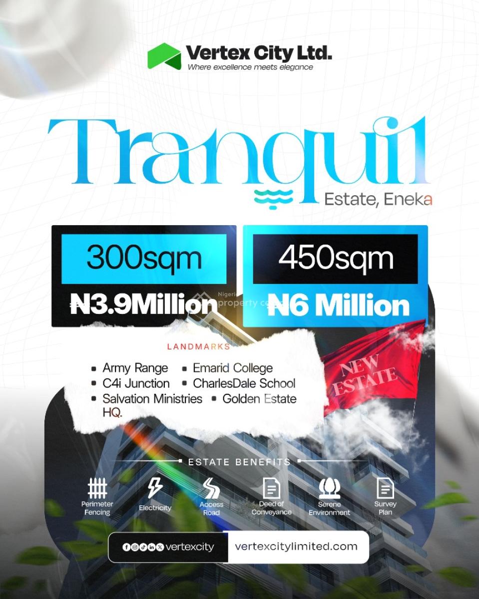 Estate Land, Eneka, Port Harcourt, Rivers, Residential Land for Sale