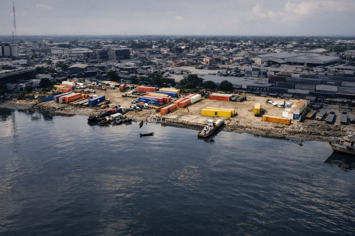 a Prime 12,480 Sqm Waterfront Land, Amuwo Odofin, Lagos, Industrial Land for Sale