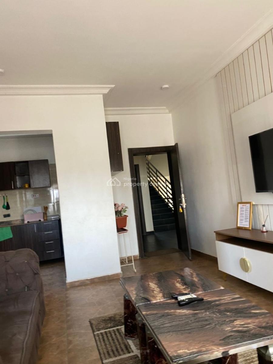 Furnished and Comfortable 1-bedroom Apartment in a Mini Estate, Katampe, Abuja, Flat / Apartment for Rent