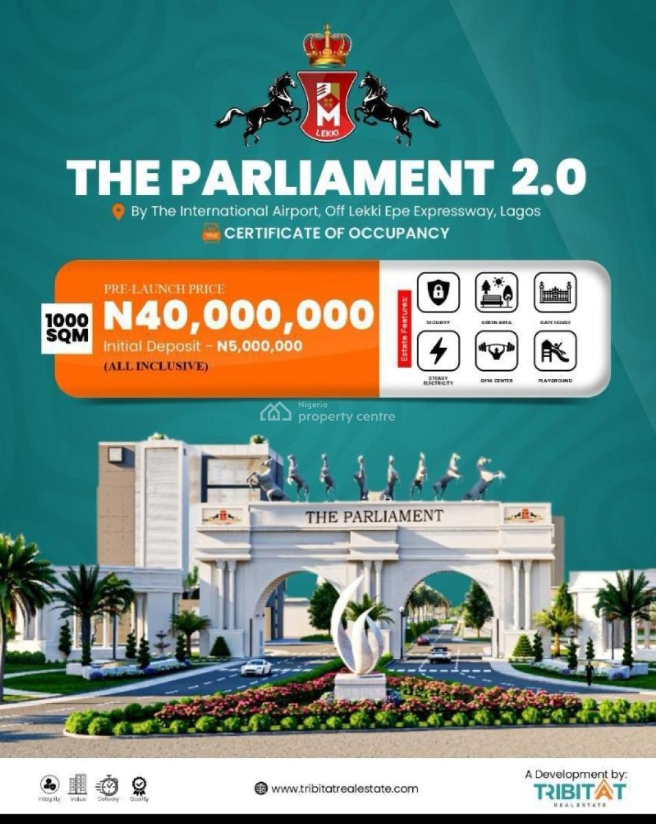Premium Plots of Land in a Fast-growing Smart Estate (multiple Sizes a, The Parliament 2.0 / Lekki-epe Expressway, Lekki, Lagos, Residential Land for Sale