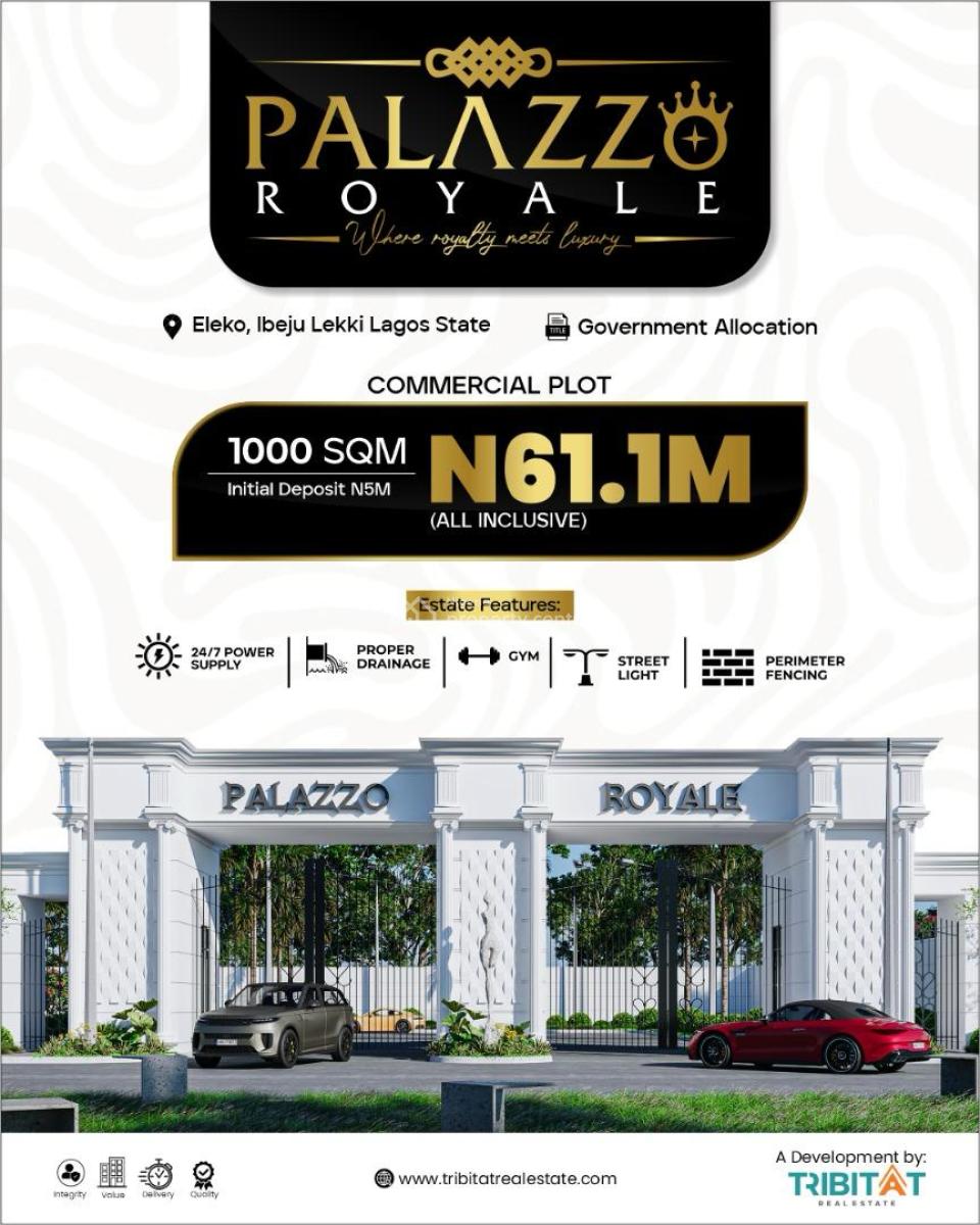 Premium Plots of Land in an Elite Gated Estate (multiple Sizes Availab, Palazzo Royale / Behind Pan Atlantic University, Eleko, Ibeju Lekki, Lagos, Residential Land for Sale