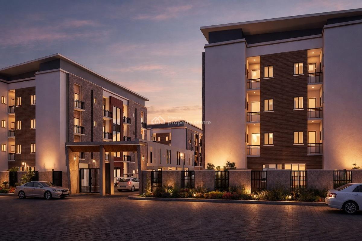 Spacious 1-bedroom Apartments Suitable for Aparthotel - Elevator&solar, The Vista, Jahi, Abuja, Flat / Apartment for Sale