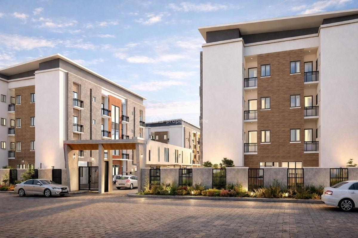 Spacious 1-bedroom Apartments Suitable for Aparthotel - Elevator&solar, The Vista, Jahi, Abuja, Flat / Apartment for Sale