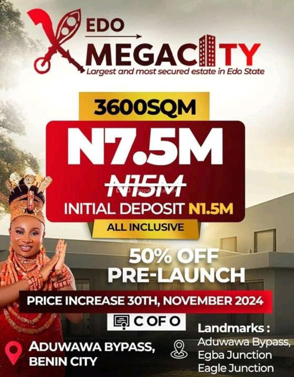 Premium Plots of Land in a Luxury Secured Private Estate (multiple Siz, Edo Mega City, Aduwawa By-pass, Akoko Edo, Edo, Mixed-use Land for Sale