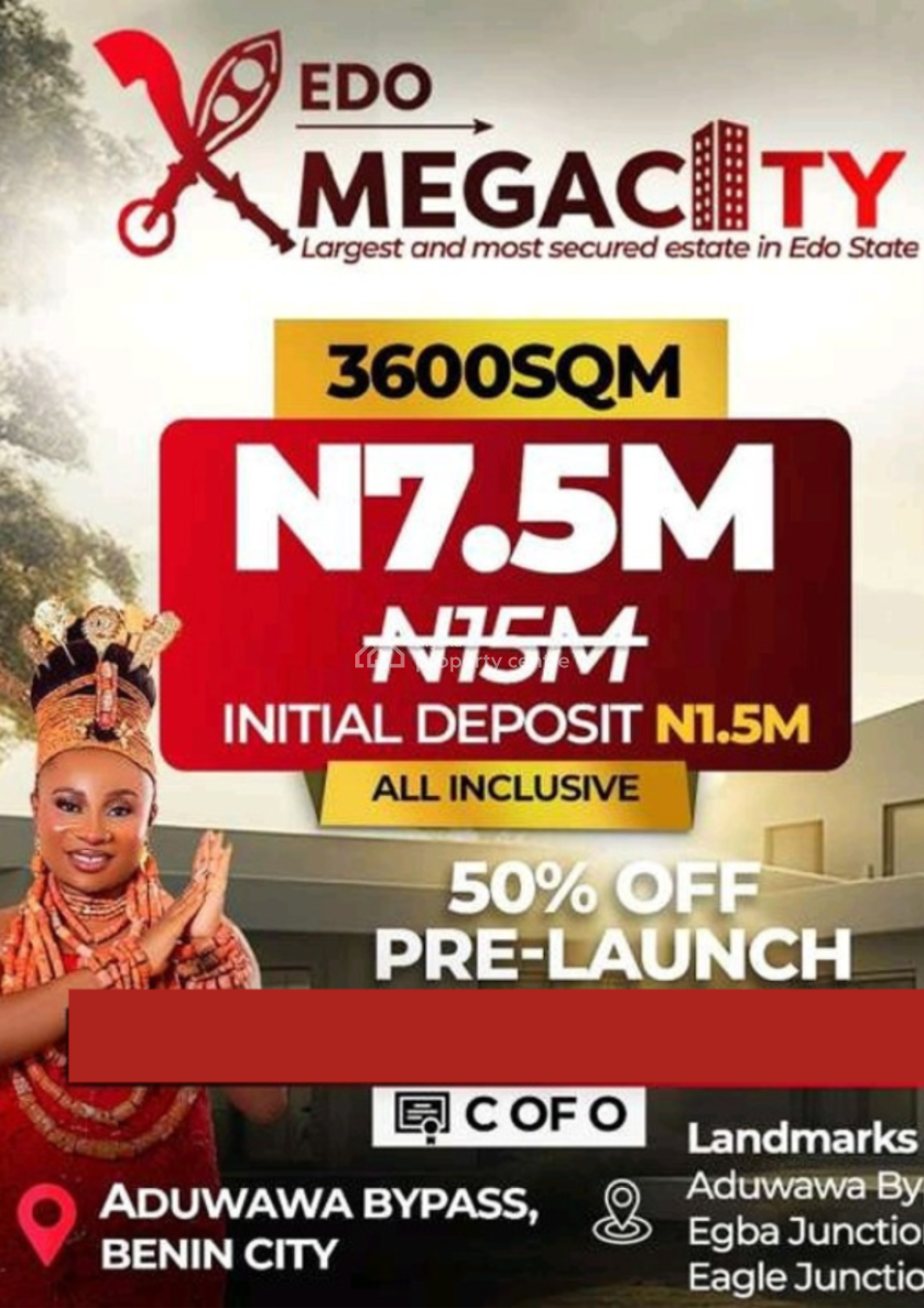 Premium Plots of Land in a Luxury Secured Private Estate (multiple Siz, Edo Mega City, Aduwawa By-pass, Akoko Edo, Edo, Mixed-use Land for Sale