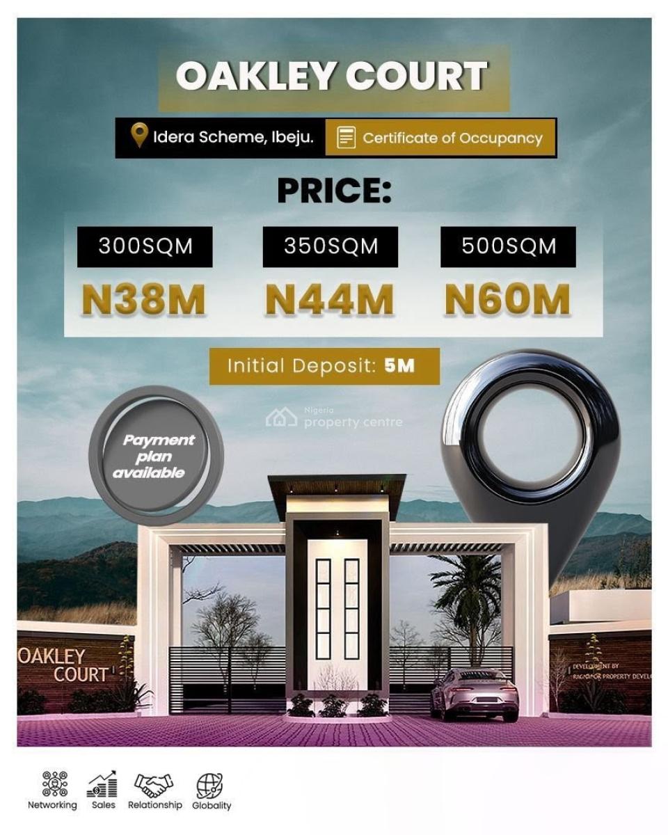 Premium Plots of Land in a Low-density Gated Estate (multiple Sizes Av, Oakley Court Estate / Idera Scheme, Eleko Roundabout, Ibeju Lekki, Lagos, Mixed-use Land for Sale