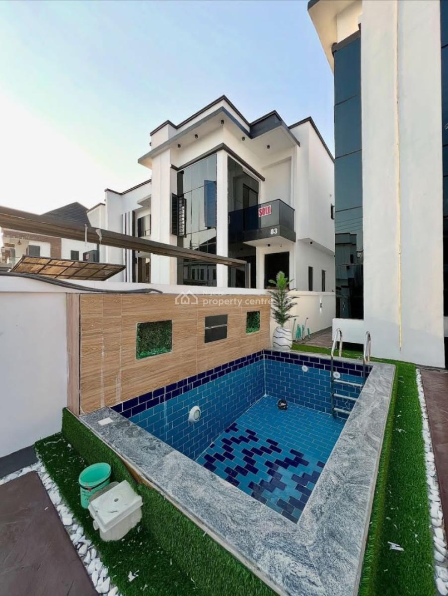 Exclusively Finished 5 Bedrooms Detached Luxury Home & Pool, Orchid, Lekki, Lagos, Detached Duplex for Sale