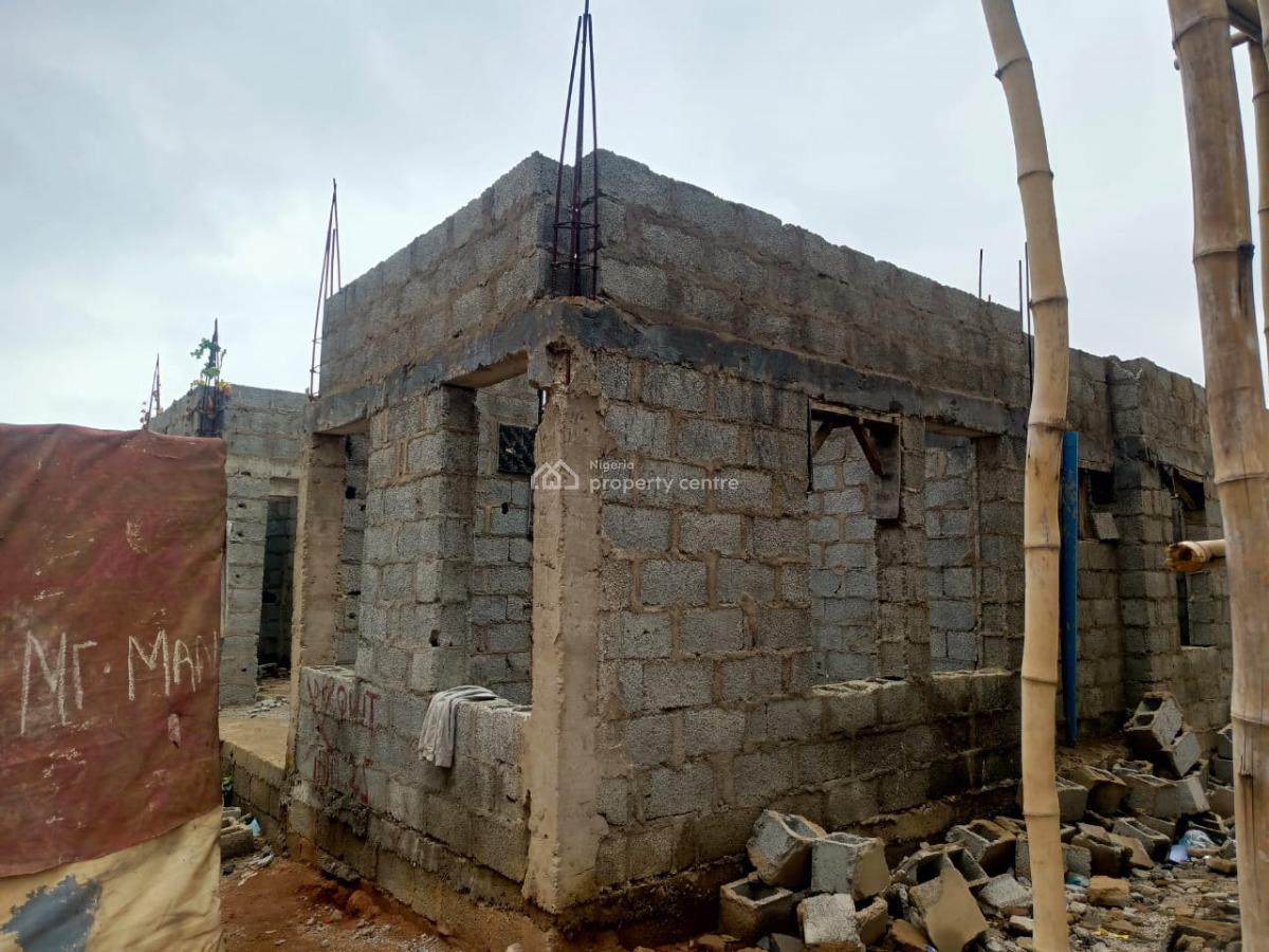 Carcass Contemporary 4-bedroom Terraced Duplex with Attached Bq, Katampe Extension, Katampe, Abuja, Terraced Duplex for Sale