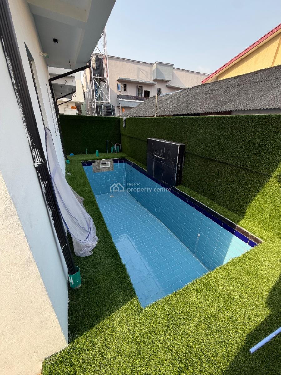 Luxury 5 Bedroom with Rooftop, Pool and Bq, Estate, Ologolo, Lekki, Lagos, Detached Duplex for Rent