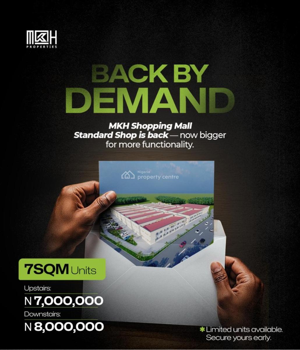 Mkh Shopping Mall Standard Shops Now Selling, Mkh Shopping Mall, Agodi Gate, Ibadan North, Oyo, Shop for Sale