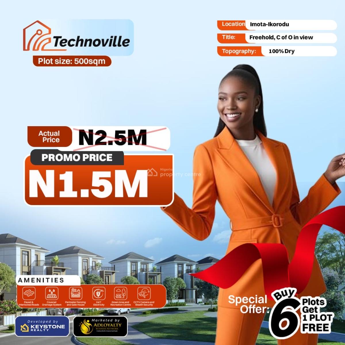 Buy 6 Plots Get 1 Plot Free, Caleb University, Lagos. - Lagos Rice Mill, Imota, Ikorodu, Lagos, Mixed-use Land for Sale