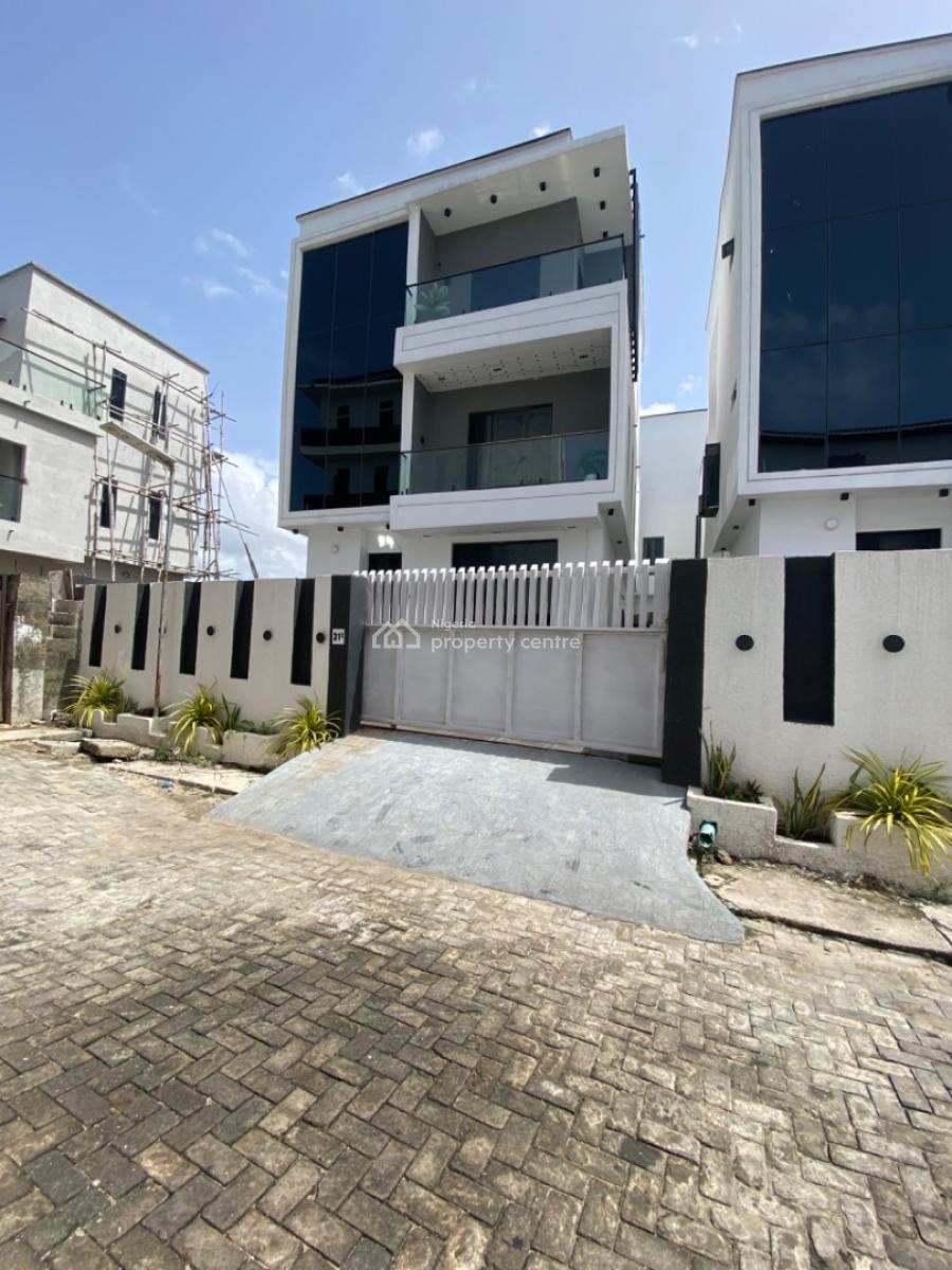 a Beautiful ,5 Bedrooms Fully Detached Duplex with a Rooftop Terrace, Gated Estate-call to Enter -24/7 Estate Security, Ologolo, Lekki, Lagos, Detached Duplex for Sale