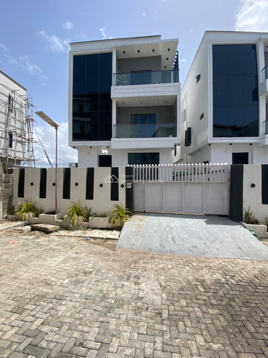 a Beautiful ,5 Bedrooms Fully Detached Duplex with a Rooftop Terrace, Gated Estate-call to Enter -24/7 Estate Security, Ologolo, Lekki, Lagos, Detached Duplex for Sale