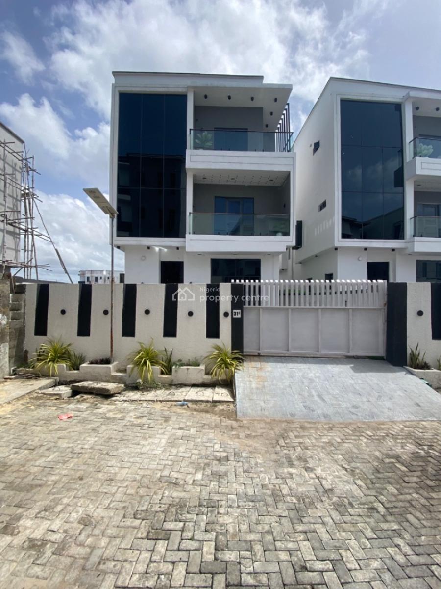 a Beautiful ,5 Bedrooms Fully Detached Duplex with a Rooftop Terrace, Gated Estate-call to Enter -24/7 Estate Security, Ologolo, Lekki, Lagos, Detached Duplex for Sale