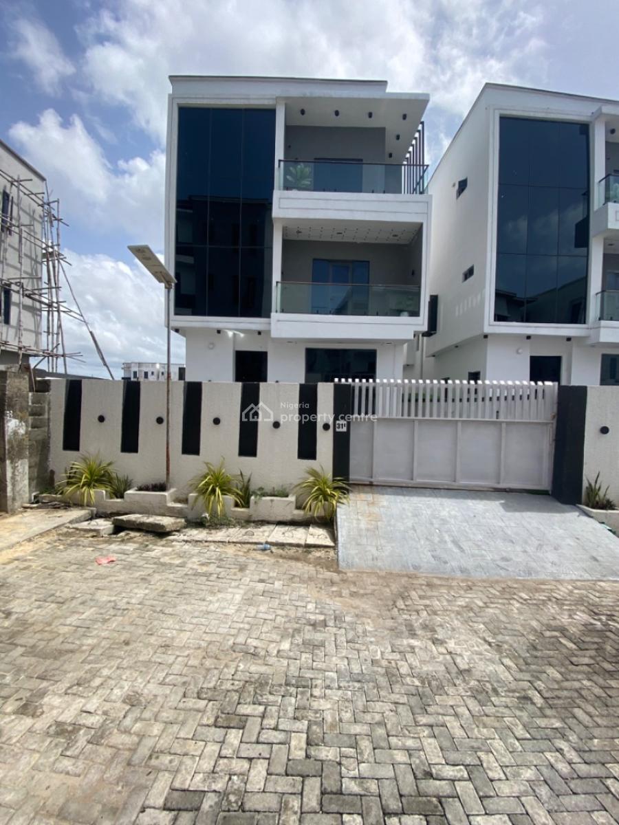 a Beautiful ,5 Bedrooms Fully Detached Duplex with a Rooftop Terrace, Gated Estate-call to Enter -24/7 Estate Security, Ologolo, Lekki, Lagos, Detached Duplex for Sale
