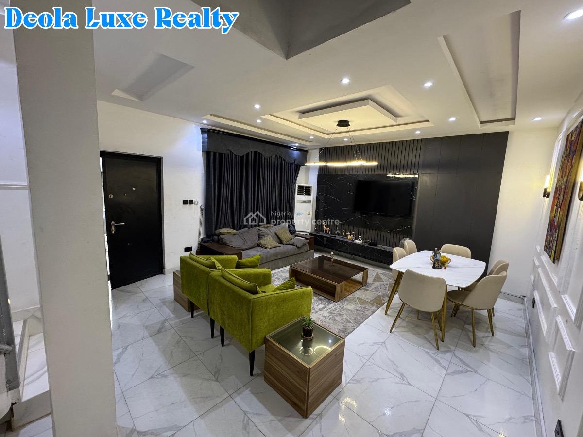 a Very Spacious 3 Bedrooms Terrace Duplex in a Fully Serviced Estate, Horizon Cyberville Estate By The Coastal Road, Ikate, Lekki, Lagos, Terraced Duplex for Rent