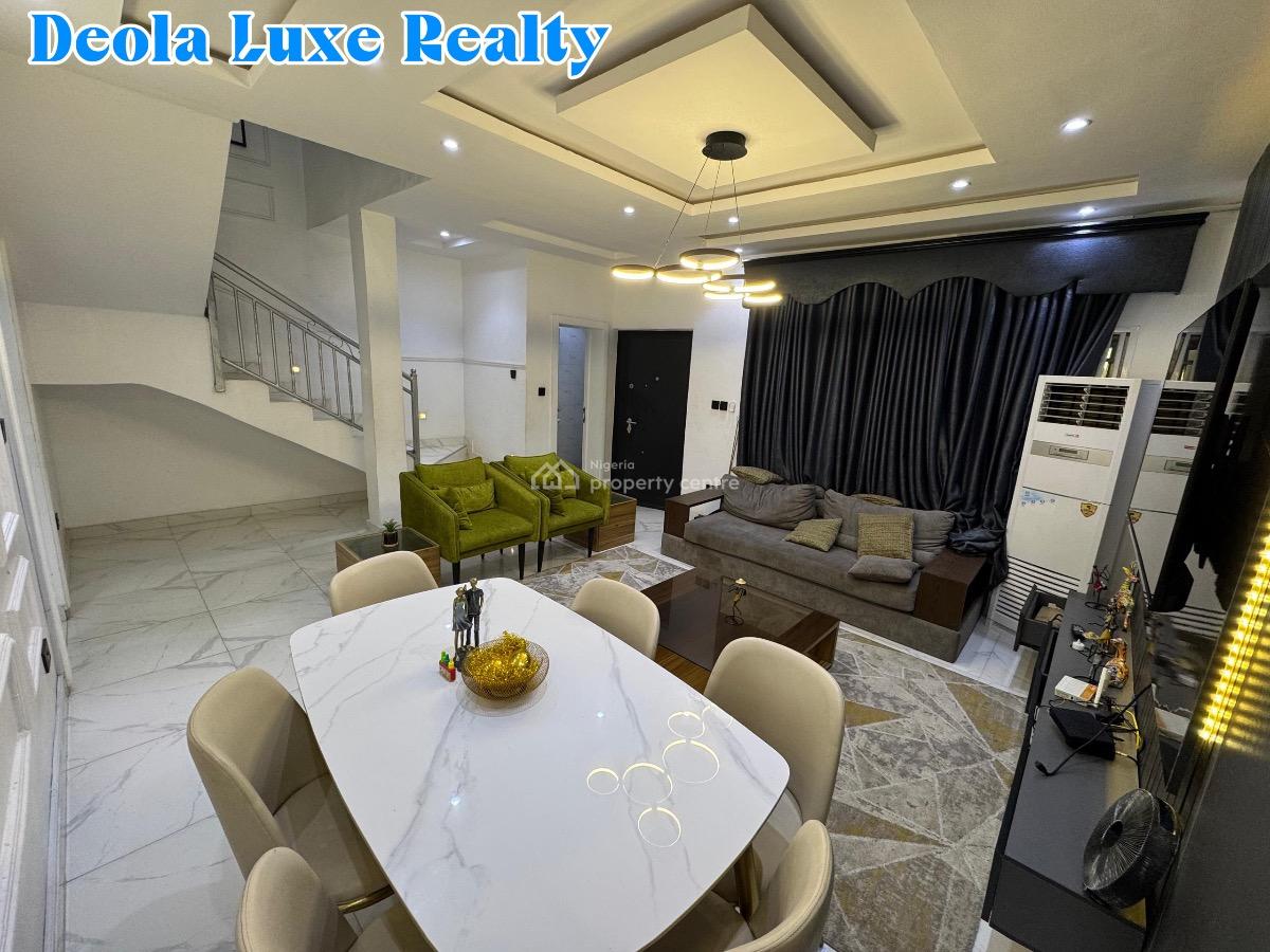 a Very Spacious 3 Bedrooms Terrace Duplex in a Fully Serviced Estate, Horizon Cyberville Estate By The Coastal Road, Ikate, Lekki, Lagos, Terraced Duplex for Rent