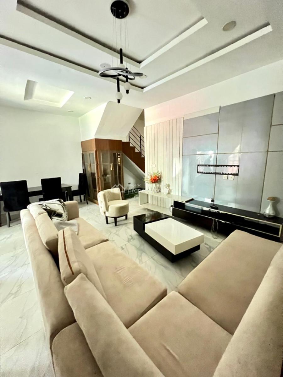 Furnished 4-bedroom Semi-detached Duplex with Bq, Lekki Conservation Centre Opposite Chevron, Lekki, Lagos, Semi-detached Duplex for Rent