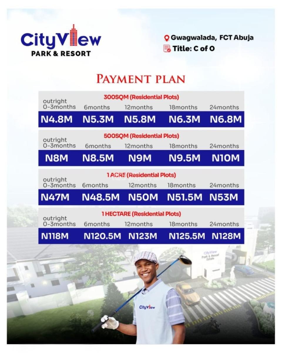 Affordable Residential Plots of Land in a Luxury Hilltop Resort Estate, City View Park and Resort, Gwagwalada, Abuja, Residential Land for Sale
