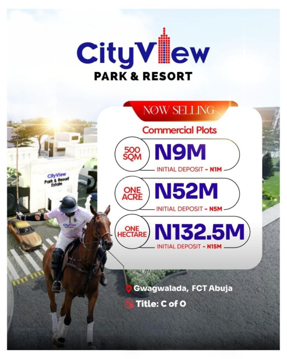 Affordable Commercial Plots of Land in a Luxury Estate, City View Park and Resort, Gwagwalada, Abuja, Commercial Land for Sale