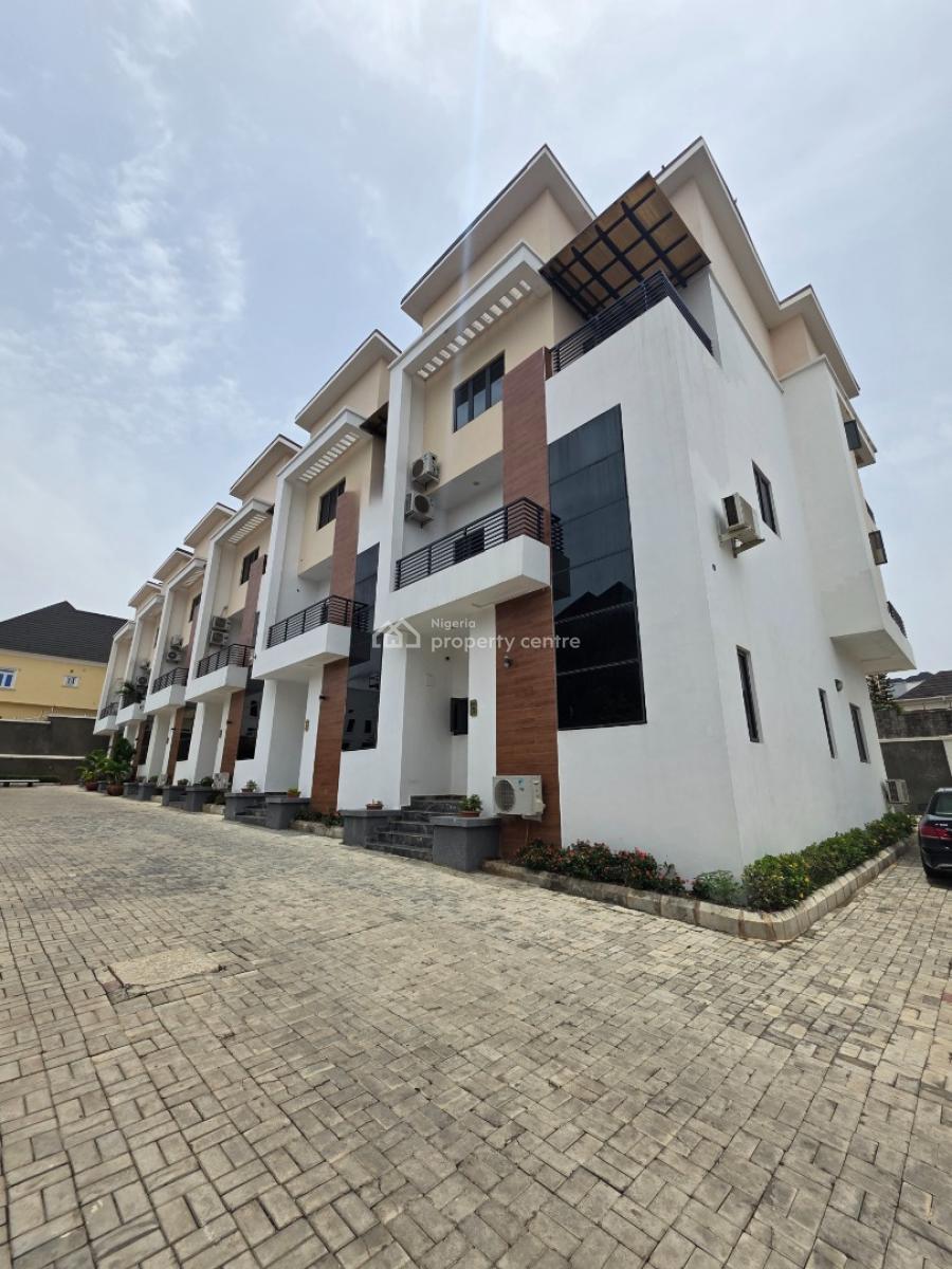 Luxury 4 Bedroom Terrace Duplex with Bq, Guzape District, Abuja, Terraced Duplex for Sale