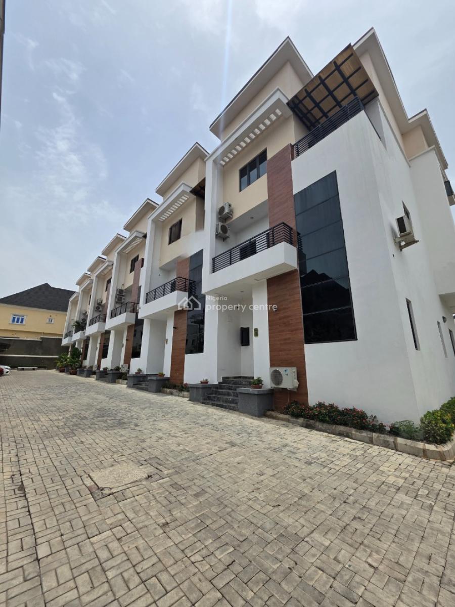 Luxury 4 Bedroom Terrace Duplex with Bq, Guzape District, Abuja, Terraced Duplex for Sale