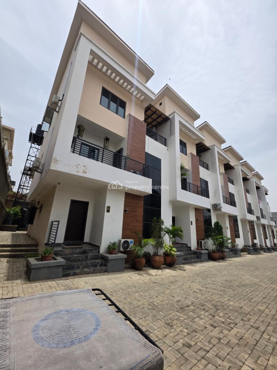 Luxury 4 Bedroom Terrace Duplex with Bq, Guzape District, Abuja, Terraced Duplex for Sale