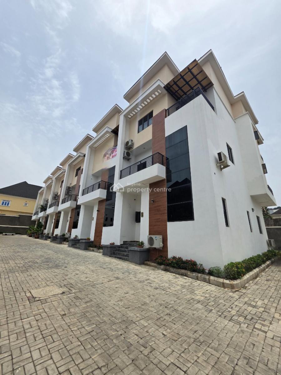 Luxury 4 Bedroom Terrace Duplex with Bq, Guzape District, Abuja, Terraced Duplex for Sale