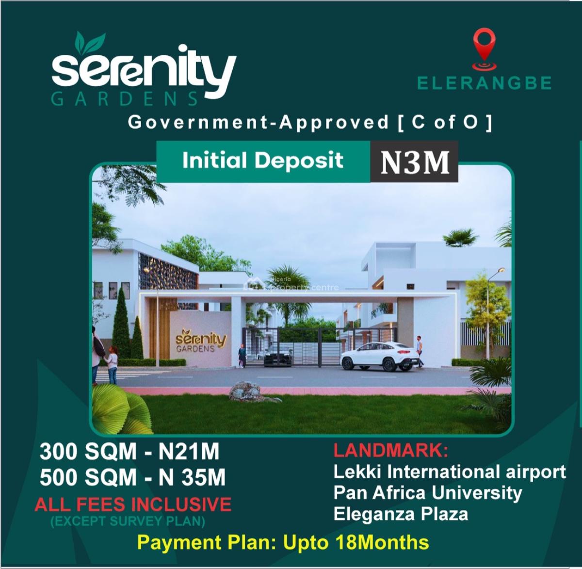 Land of Serenity, Okegun Elerangbe, Ibeju Lekki, Lagos, Residential Land for Sale