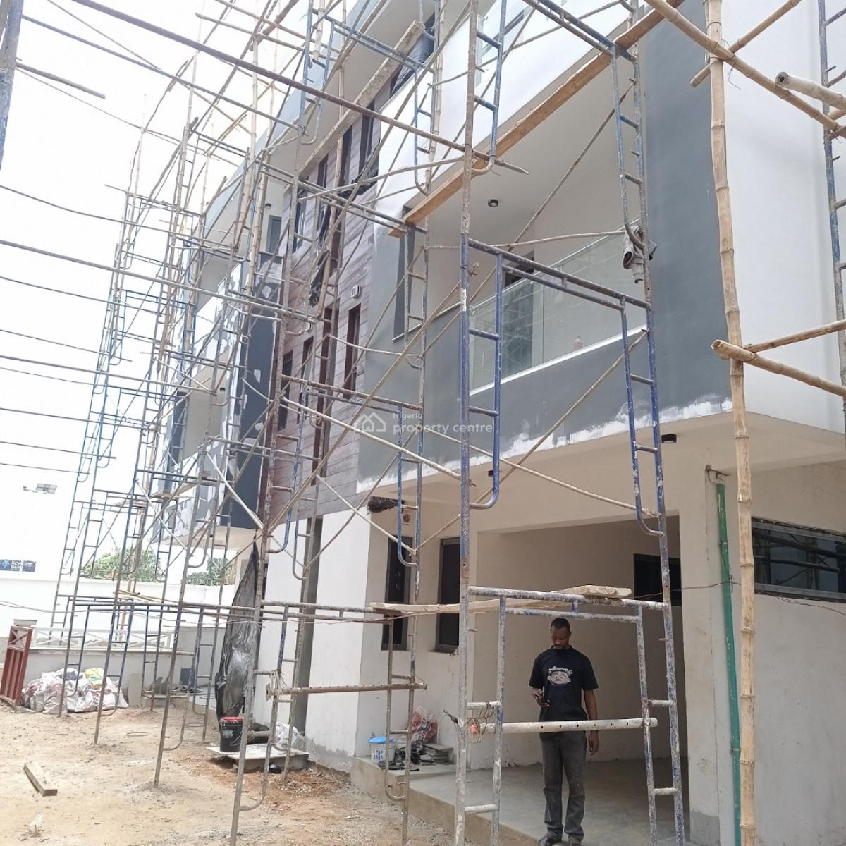 Newly Built 4 Bedroom Terrace Duplex with Bq, Palmgrove, Ilupeju, Lagos, Terraced Duplex for Rent