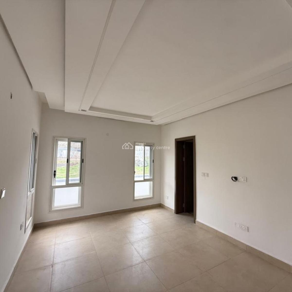 Brown New 4 Bedroom Detached Duplex with Bq, Serene Environment, Maitama District, Abuja, Detached Duplex for Sale