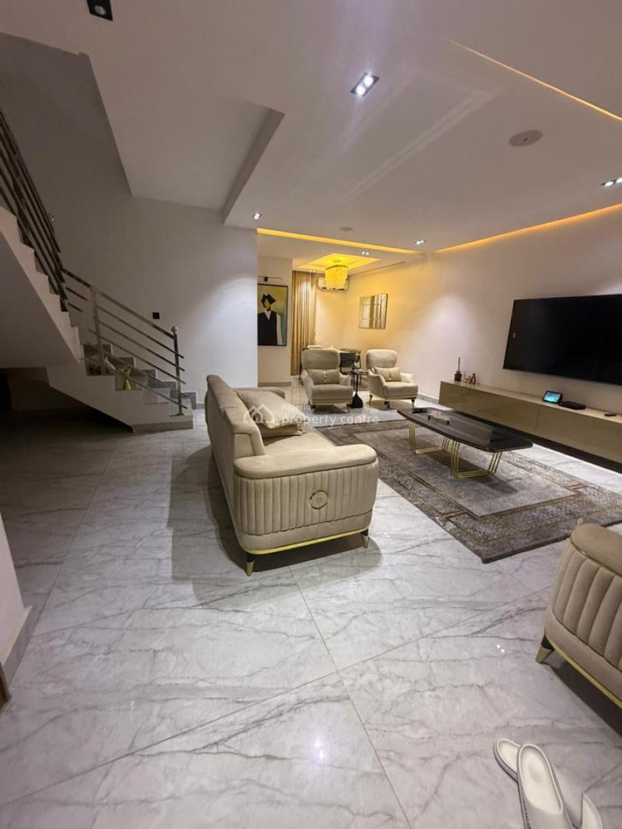 Standard 4 Bedroom Terrace Fully Furnished Duplex, Tarred Road, Gaduwa, Abuja, Terraced Duplex for Sale