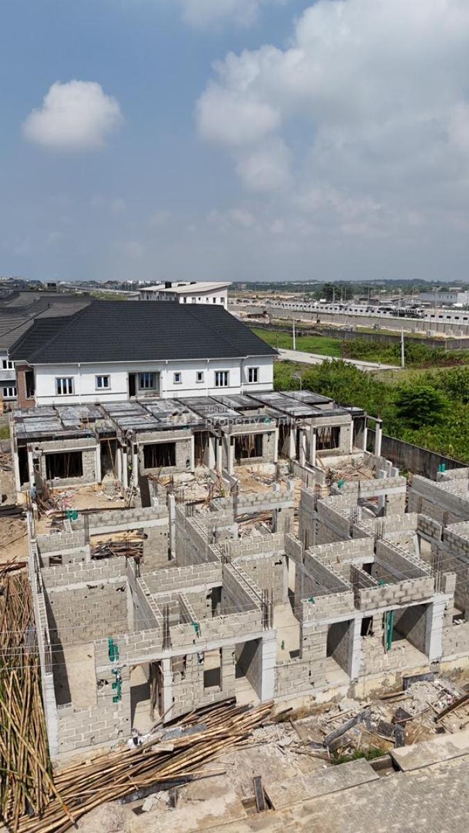 3 Bedroom Terrace + Studio Apartment Beside Atican Beach Resort, Atican Beach View Estate, The Charterhouse Lagos, Ojaja Mall, Victoria Island (vi), Lagos, Terraced Duplex for Sale