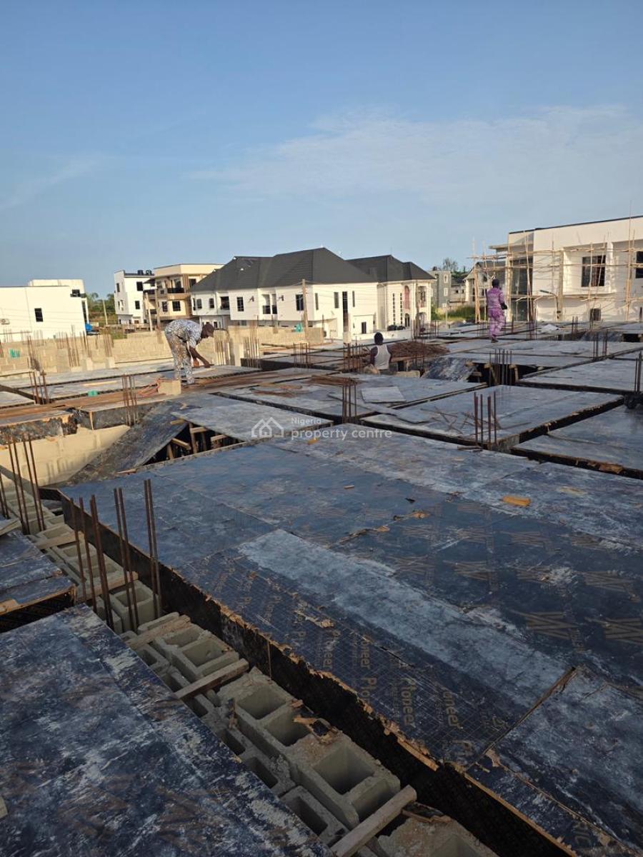 3 Bedroom Terrace + Studio Apartment Beside Atican Beach Resort, Atican Beach View Estate, The Charterhouse Lagos, Ojaja Mall, Victoria Island (vi), Lagos, Terraced Duplex for Sale