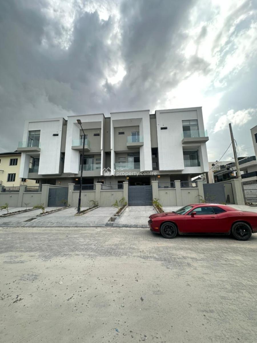 Newly Built 4 Bedroom Terrace with a Private Compound and Bq, Lekki Phase 1, Lekki, Lagos, Terraced Duplex for Sale