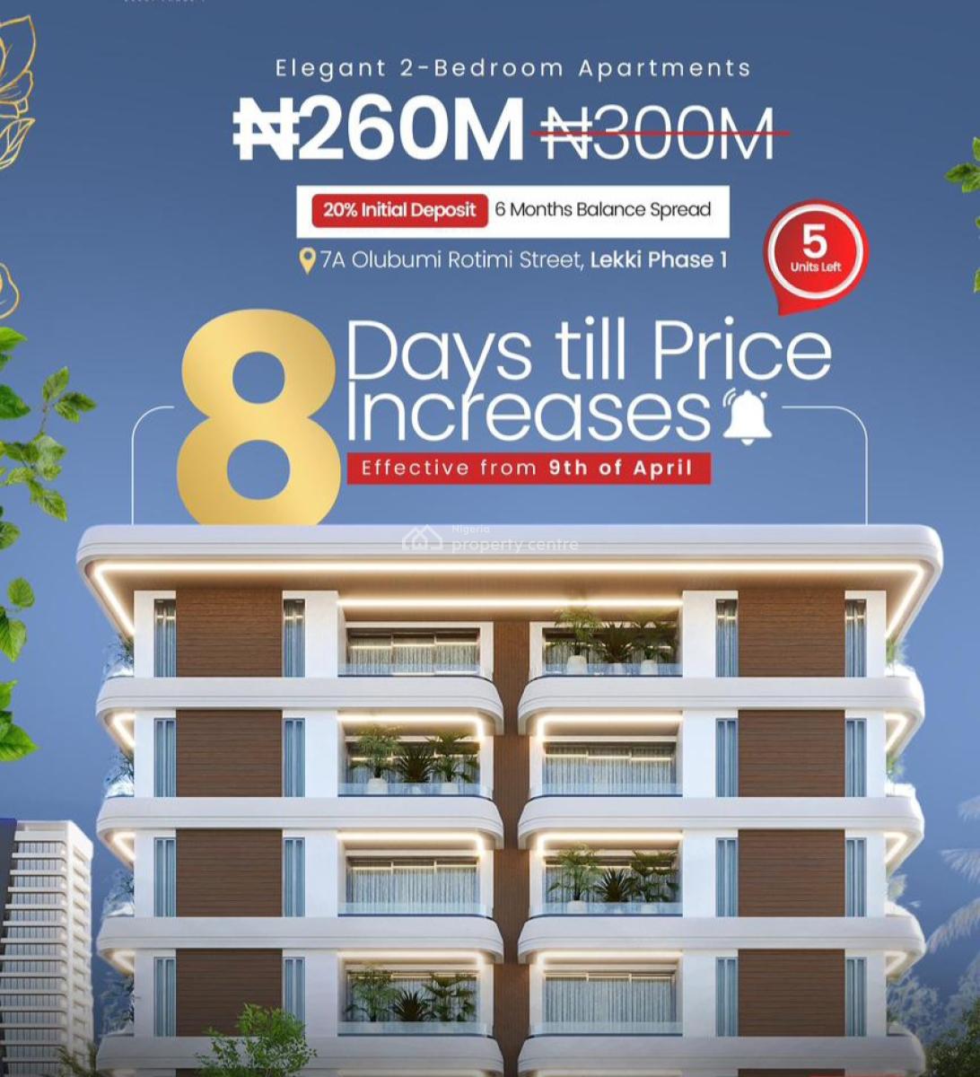 Lekki Luxury 2 Bedroom Apartment + Bq, Lekki Phase 1, Lekki, Lagos, Flat / Apartment for Sale