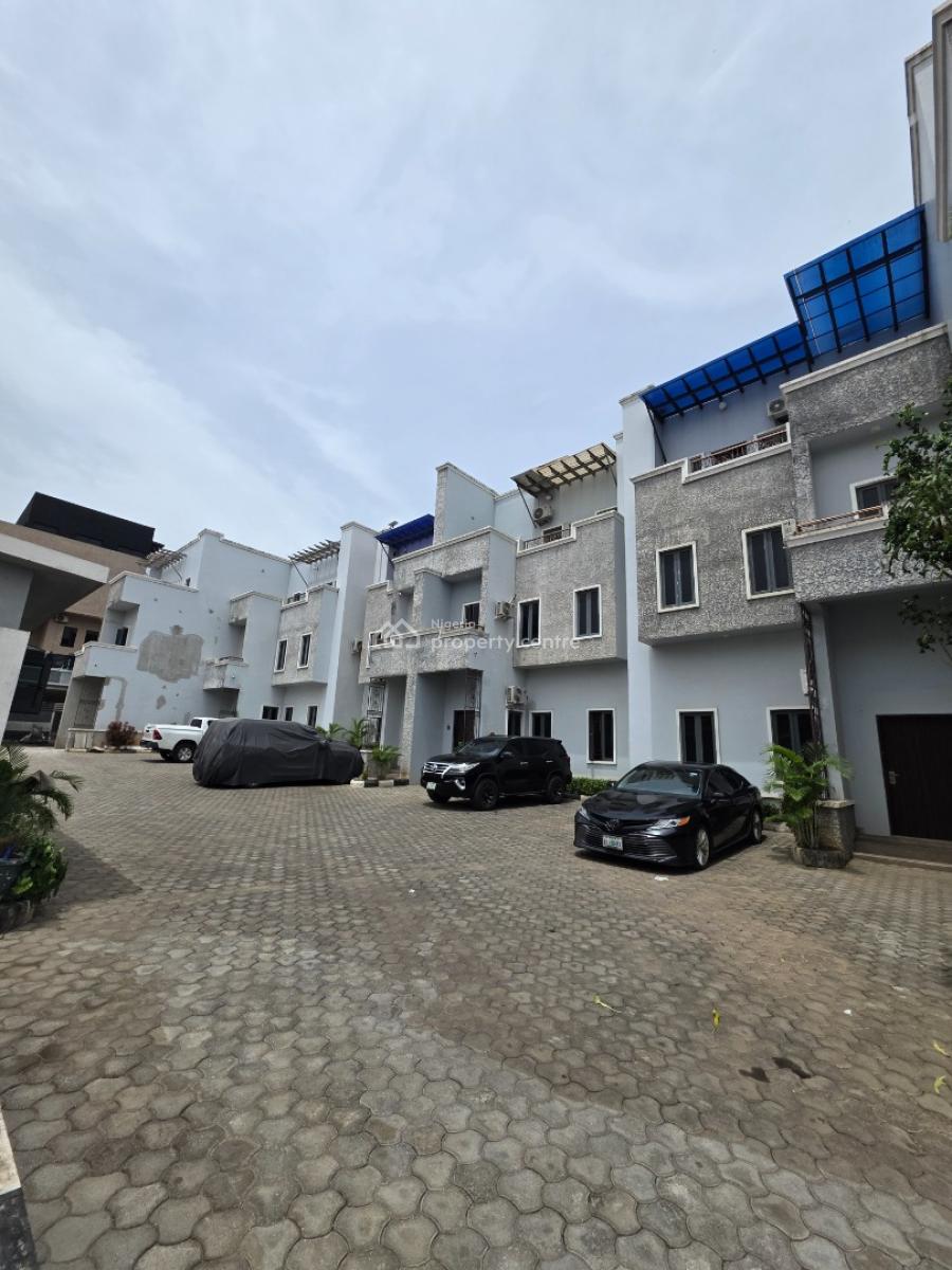 Luxury Furnished 4 Bedroom Terrace Duplex with Bq, Guzape District, Abuja, Terraced Duplex for Sale