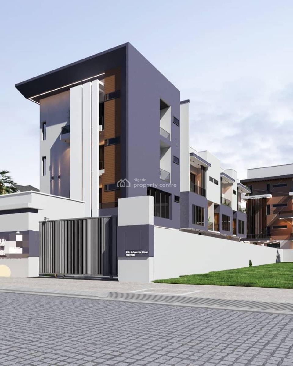 Lovely Built 4 Bedroom Terraced Duplex in Secured & Call to Access Estate, Maryland, Lagos, Terraced Duplex for Sale