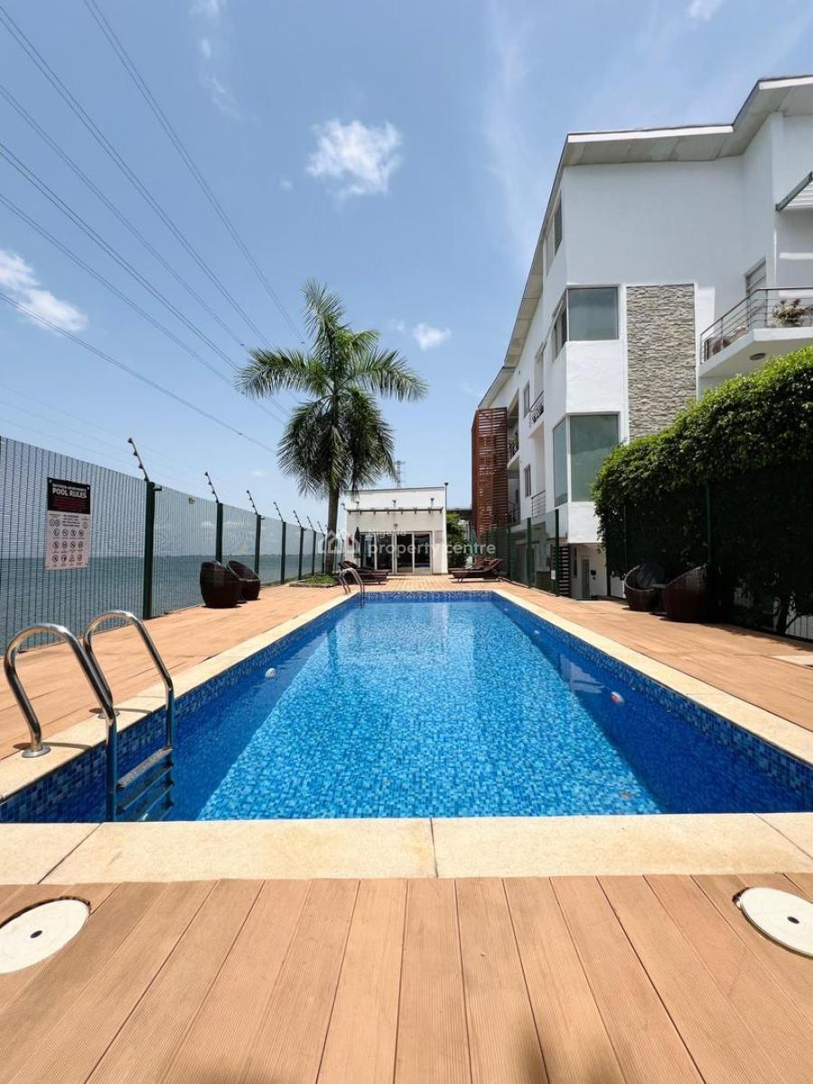 Delightful Exquisite Waterfront 3-bedroom Apartment, Banana Island, Ikoyi, Lagos, Block of Flats for Sale