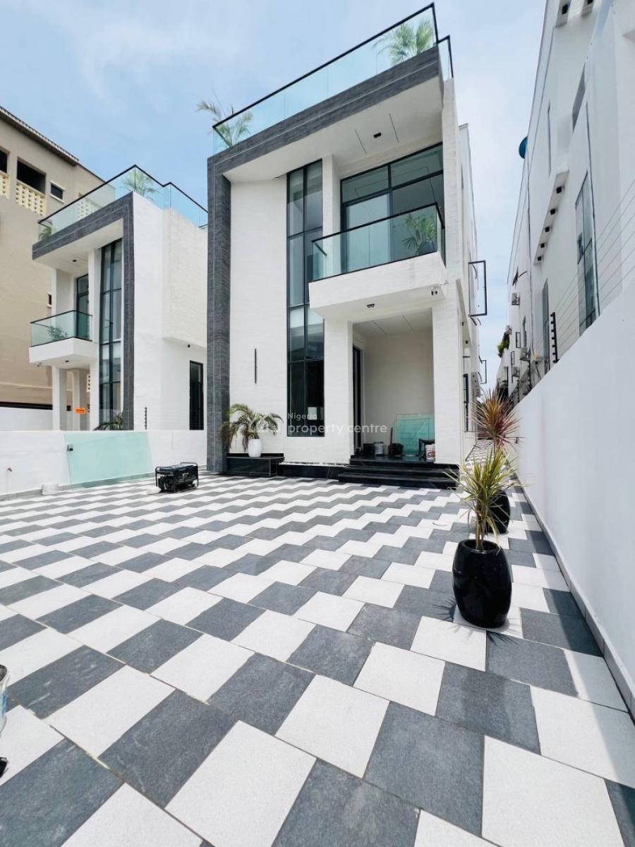 Spacious 5 Fully Bedroom Detached +bq, Cinema, Gym, Rooftop Terrace &, Inside a Call to Access and Well Structure Estate in Osapa, Osapa, Lekki, Lagos, Detached Duplex for Sale